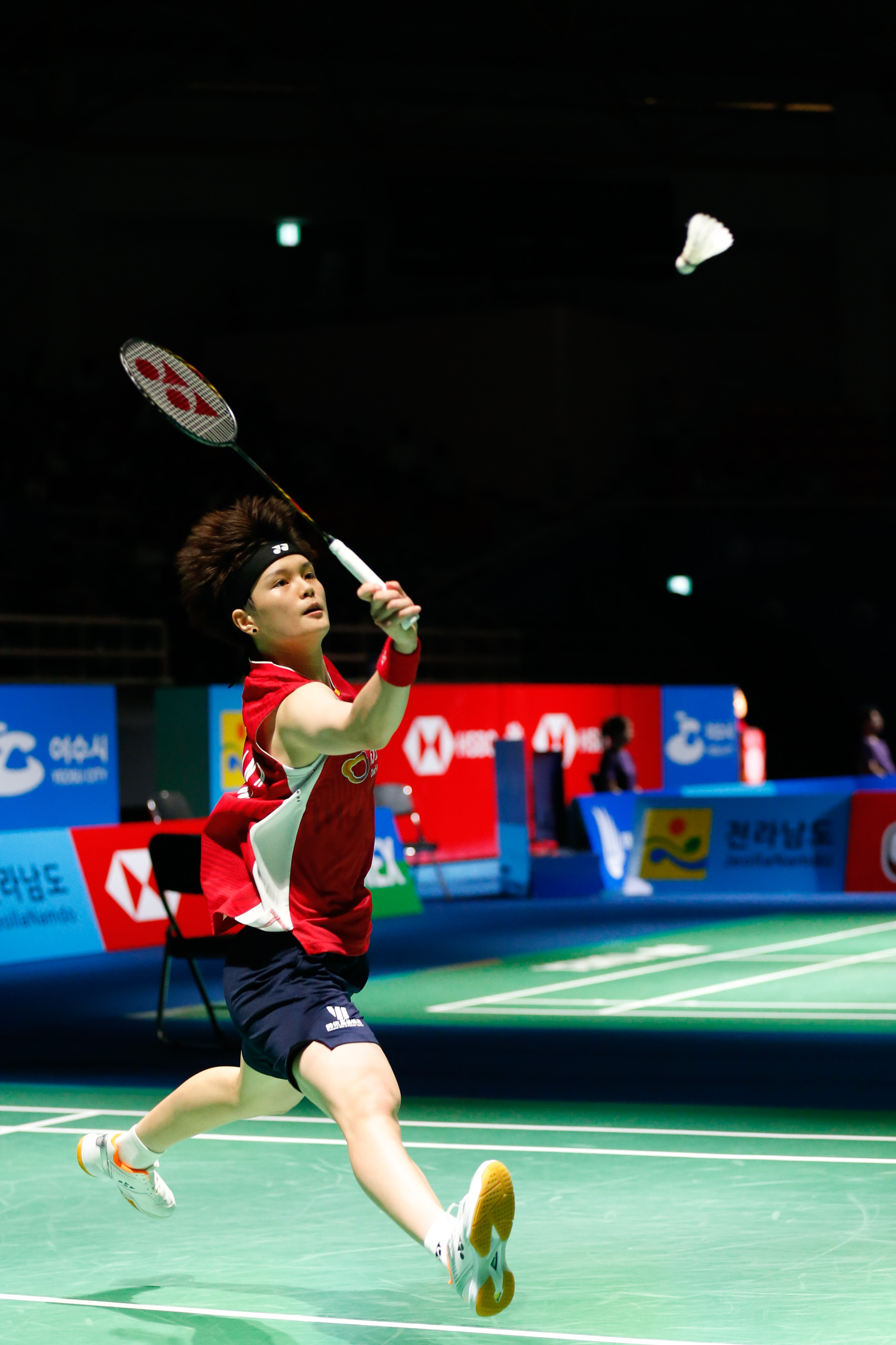 羽毛球比赛中韩国选手实力出众 羽毛球比赛中韩国选手实力出众